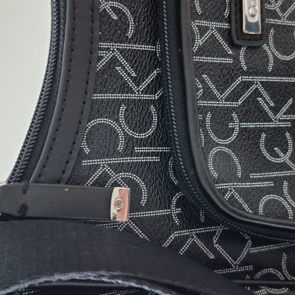 Calvin Klein Monogram Black Crossbody Bag - Picture 3 of 14